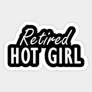 Retired Hot Girl w Sticker